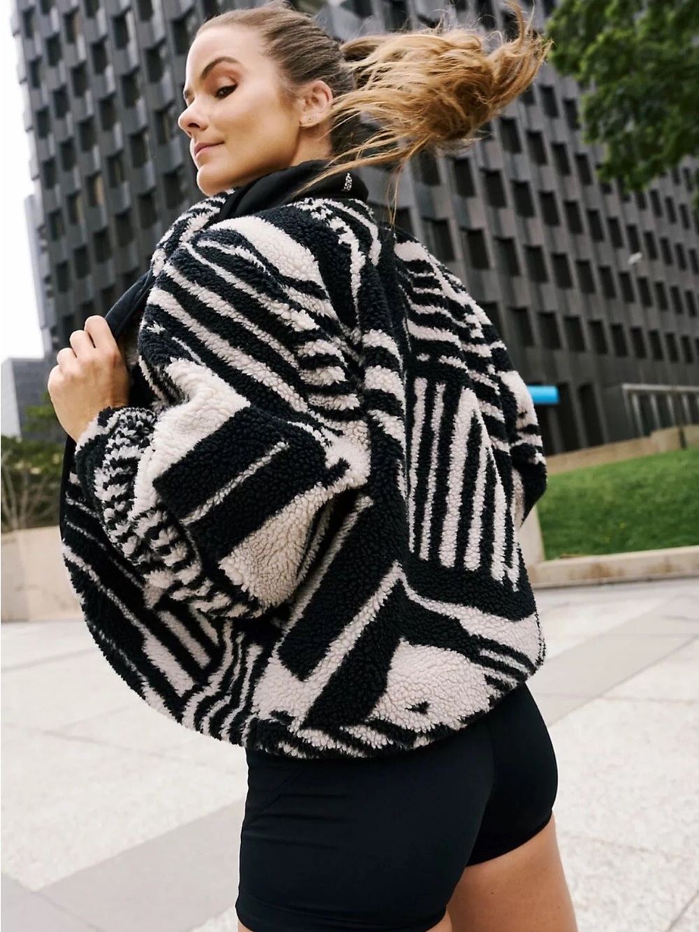 Free people sherpa Hit the slopes large women’s button up